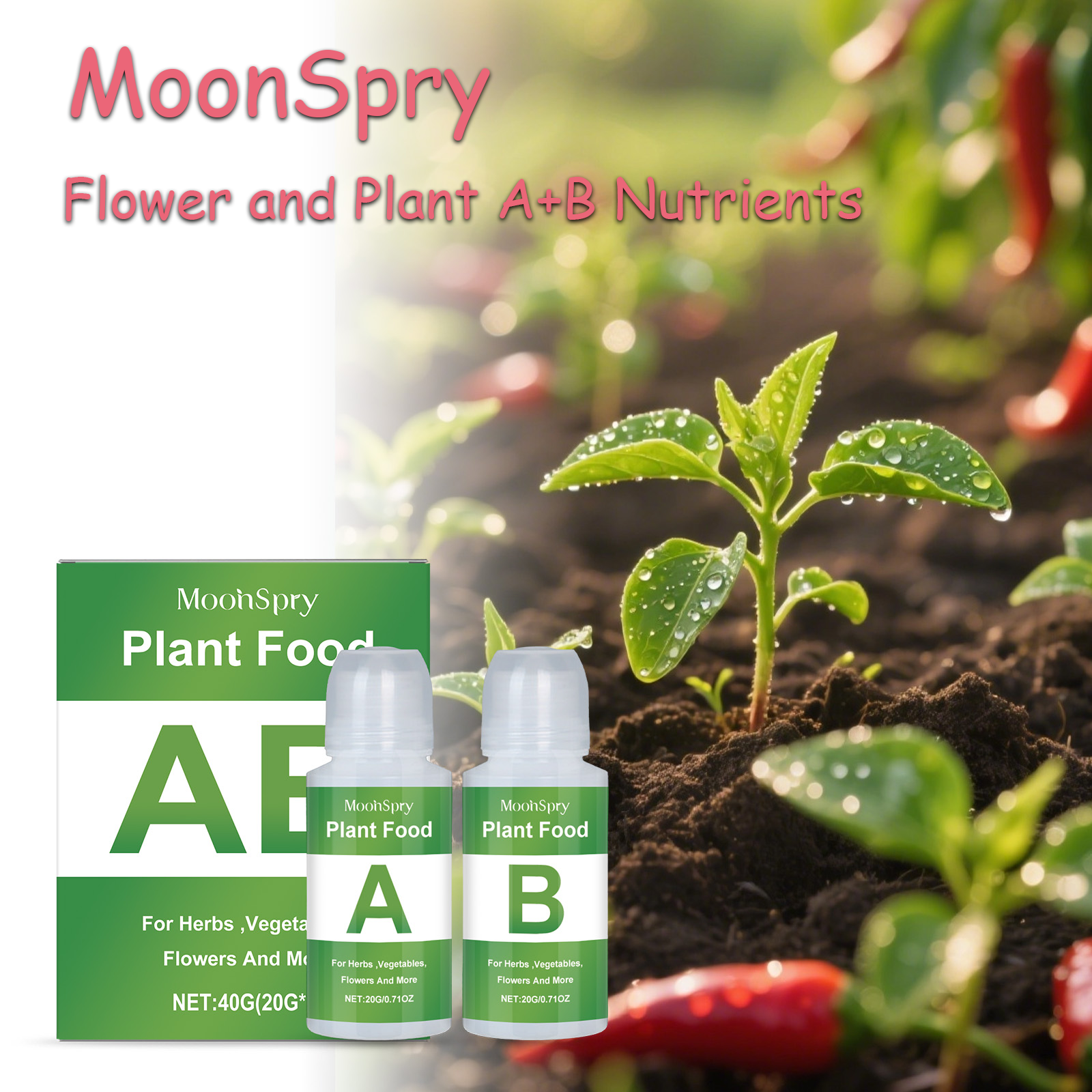 MoonSpry Hydroponic Nutrient S - Nutrient Solution Ab review and price