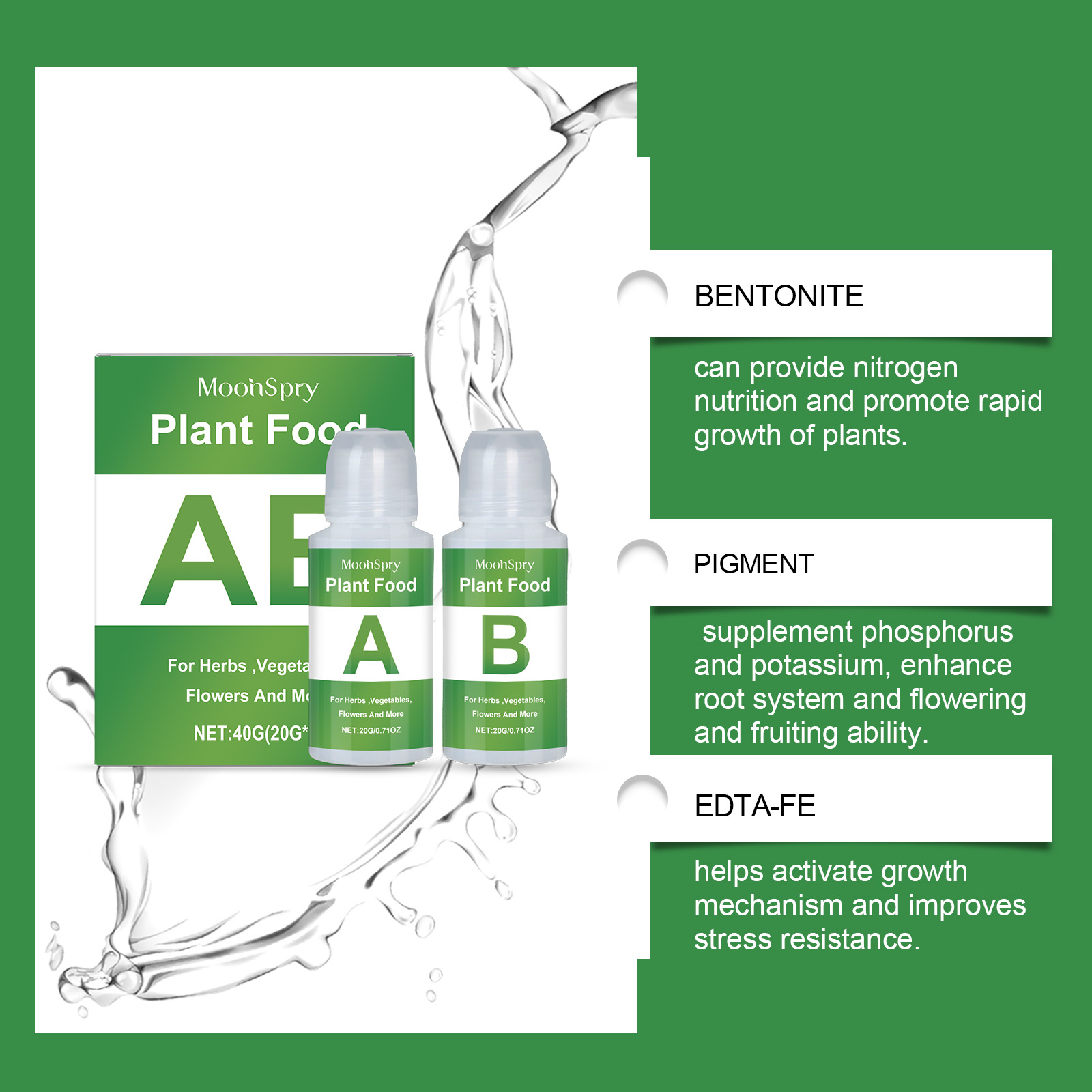 MoonSpry Hydroponic Nutrient S - Nutrient Solution Ab review and price